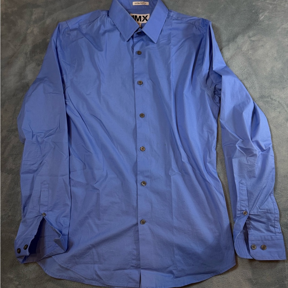 Express Men's Royal Blue Dress Shirt